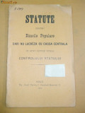 Statut Banci Populare Galati 1904