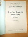 Statutele Comunitatii riturilor crestine Giurgiu 1904