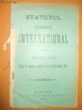 Statut Club international Barlad 1895