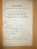 Statut Soc. productie ,,Vulturul&amp;quot; Tg Jiu 1908