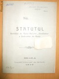 Statute Soc. ajutor ,,Umanitatea&amp;quot; Braila 1910