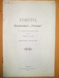 Statut Soc. functionarilor ,,Vieata&amp;quot; Galati 1906