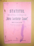 Cumpara ieftin Statut Soc. lucratori cizmari Galati 1911