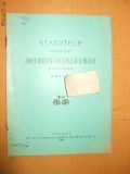 Statute Soc. absolventi meserii Galati 1909