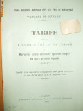 Tarife soc. austriaca transport navigatie Galati 1910