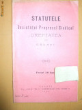 Statut Soc. sindicala ,,Dreptatea&amp;quot; Galati 1908