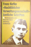 F Kafka Amtliche Schriften Luchterhand 1991