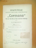 Statut Banca ,,Cormana&amp;quot; Dambovita Targujiu-Gorj 1907