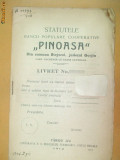 Statut Banca ,,Pinoasa&amp;quot; Gorjiu Targu Jiu 1912