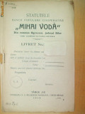 Statut Banca,, Mihai Voda&amp;quot; Ilfov, Targu Jiu 1912