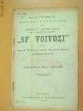 Statut Banca ,,Sf. Voivozi&amp;quot; Braila Giurgiu 1912