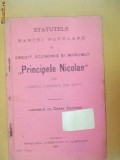 Statut Banca,, Principele Nicolae&amp;quot; Ilfov, Giurgiu 1909