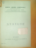 Statute Banca uniunii comerciale Bucuresti 1910