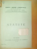 Statute Banca uniunii comerciale Bucuresti 1910