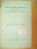 Statute Banca uniunii comerciale Bucuresti 1910