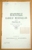 Statut- Clubul Meseriasilor din Piatra Neamt-1912
