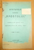 Statut- Soc. APOSTOLUL-a clerului-jud. Olt-1910