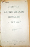 Statut Club Comercial ,,Intim&amp;quot; Buc. 1904