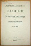 Darea de seama Soc. croitori ,,Bucur&amp;quot; Buc. 1905