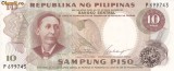 Bancnota Filipine 10 Piso (1969) - P144a UNC