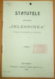 Statute Soc. ,,Inlesnirea&amp;quot; Buc. 1910
