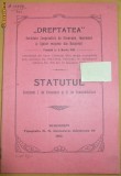 Statut Soc. imprumut ,,Dreptatea&amp;quot; Buc. 1910