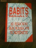2334 Babits Mihaly Az Europai Irodalom Tortenete