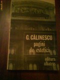 2278 G.Calinescu Pagini de estetica