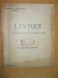 Livret Garare Trenuri Oradea 1931, Editie Princeps, Bibliofilie, Inspectia 6 Miscare, Carte Veche