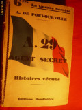 A.de Pouvourville - A.29 AGENT SECRET - ed. 1932
