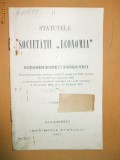 Statute Soc. lucratori lucrari pub. ,,Economia&amp;quot; Buc. 1911