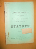 Statute ,,Casa de credit&amp;quot; Vaslui 1909