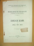 Dare de seama Soc. generala patronagiu Buc. 1912