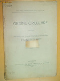 Ordine circulare pr scoalele de meserii Buc. 1912