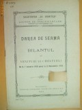 Dare de seama Soc. ajutor ,,Sf. Dumitru&amp;quot; Buc. 1911