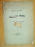 Regulament admin. a clubului tinerimei Buc. 1905