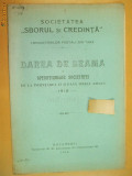 Dare de seama Soc. ,,Sborul si credinta&amp;quot; Buc. 1910