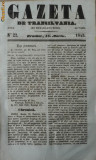 Gazeta de Transilvania , Brasov , nr. 22 , 18 martie , 1843