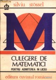 Culegere de matematici pentru admiterea in liceu