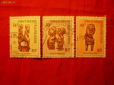 Serie- Obiecte de Cult - Polinezia Franceza 1985 ,3 val.stamp., Stampilat