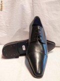 Pantofi barbati,clasici- Francisco Verdi ,din piele (A7 - 74 BLACK) REDUCERE EXCEPTIONALA DE PRET, 40, 41, 44, 45, Negru, Piele naturala