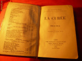 EMILE ZOLA - LA CUREE -ed.Charpentier1906 - Legata in Piele ,lb franceza, 387pag