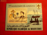 COLITA - 75 ANI SCOUTISM 1982 MAURITANIA , stampilat