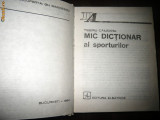 Mic Dictionar al sporturilor de Tiberiu Caileanu