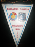 Fanion fotbal Romania - Anglia 1985