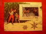 Colita- Olimpiada Calgary -SCHIORI 1987 Mauritania ,stamp.