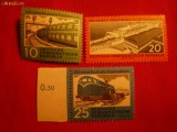 Serie- 125 Ani-Cale Ferata 1960 ,DDR ,3 valori