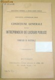 Caile Ferate Romane-CONDITIUNI - lucrari publice-1911