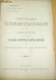 C.F.R.- CIRCULARA Tuturor Statiunilor -Dispozitiuni-1899