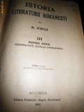 N Iorga, Istoria Literaturii Romanesti, Vol III, 1933